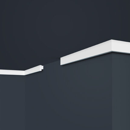 Moldura Cornisa E44 Marbet Design Se utiliza como terminación en la intersección del muro con el techo o cielo. Sirve como elemento decorativo y para ocultar las imperfecciones de dicha intersección. Son de uso exclusivo para interiores. Los dispositivos deben ser instalados lejos de fuentes de calor.