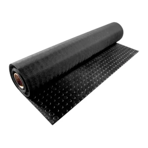 Piso De Goma Estoperol Negro 3mm Espesor De 1.3mt Ancho (Rollo 20mt)