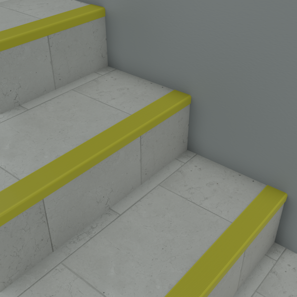 Nariz de Grada CNP 37x37mm x 120cm Caja 10 Unidades PVC Amarillo - Imagen 2