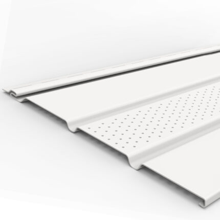 Alero Solid-Vent Siding PVC 3.6mts Blanco Semi-brillo