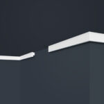 Moldura Cornisa E44 Marbet Design Se utiliza como terminación en la intersección del muro con el techo o cielo. Sirve como elemento decorativo y para ocultar las imperfecciones de dicha intersección. Son de uso exclusivo para interiores. Los dispositivos deben ser instalados lejos de fuentes de calor.